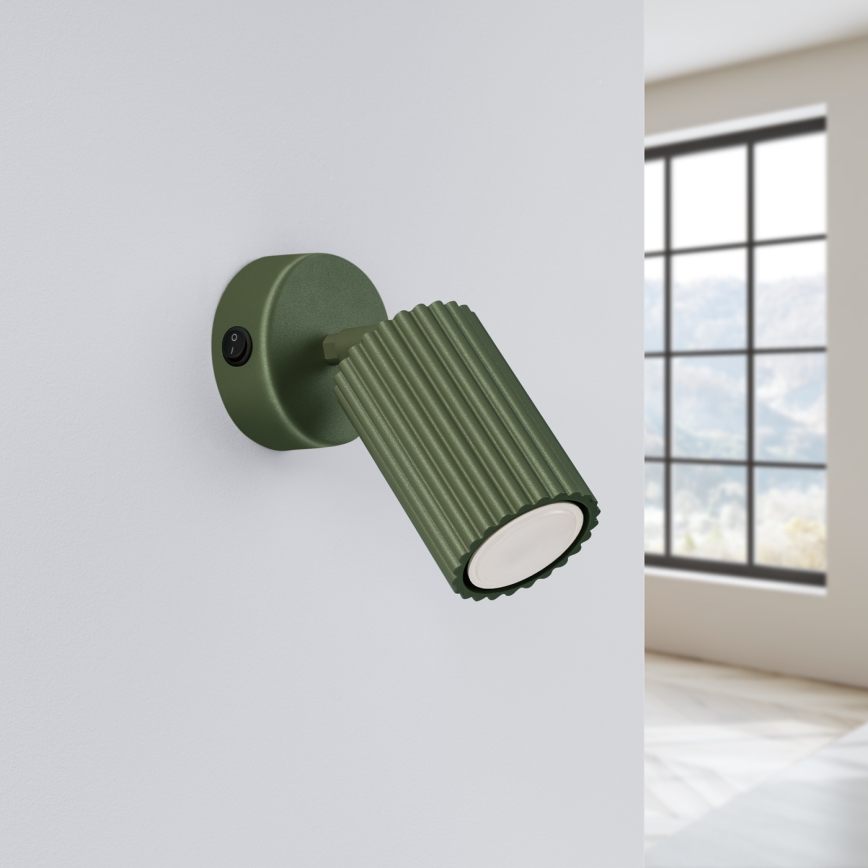 Brilagi - Faretto da parete LED CRESTO 1xGU10/10W/230V verde