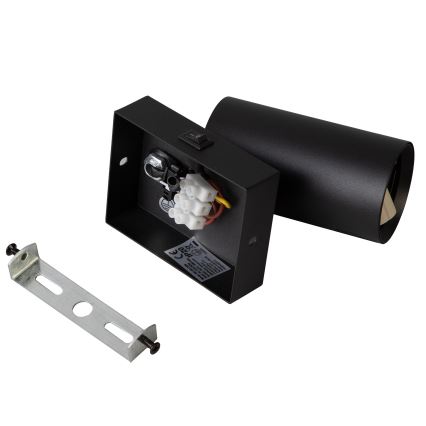Brilagi - Faretto da parete LED RGBW dimmerabile SELE 1xGU10/6W/230V 3000K nero + telecomando