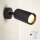 Brilagi - Faretto da parete LED RGBW dimmerabile con interruttore SELE 1xGU10/4,8W/230V 3000K nero + telecomando