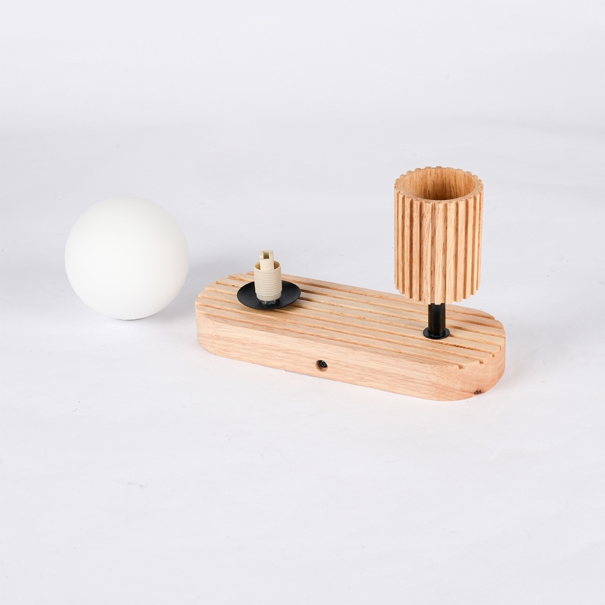 Brilagi - Applique da parete a spot MODERN WOOD 1xG9/5W/230V + 1xGU10/8W in legno di caucciù