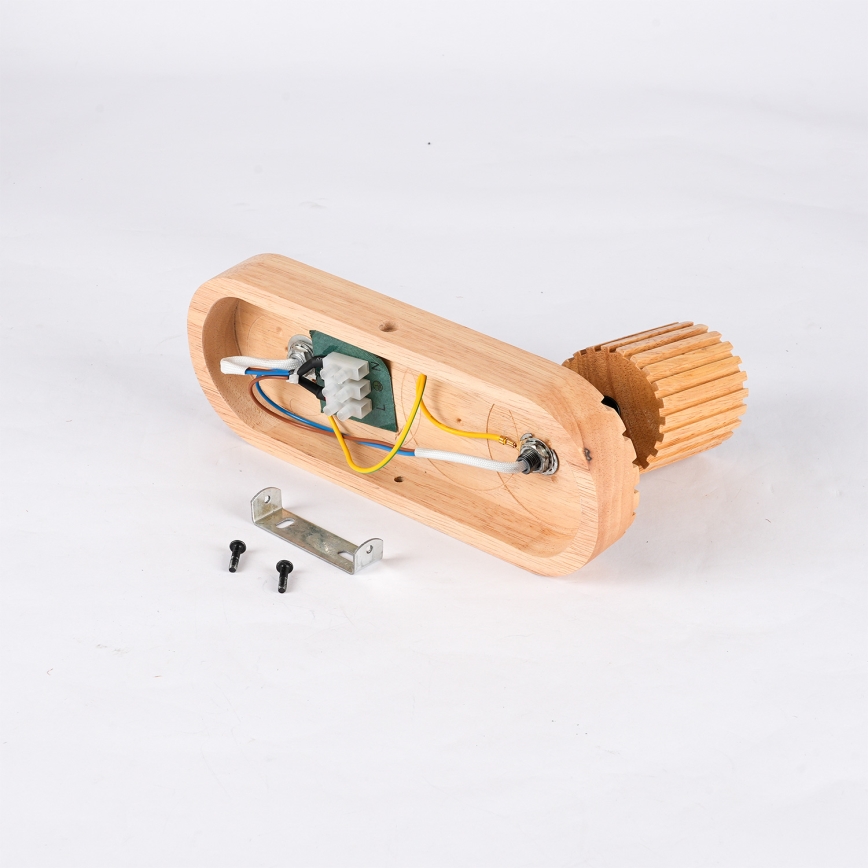 Brilagi - Applique da parete a spot MODERN WOOD 1xG9/5W/230V + 1xGU10/8W in legno di caucciù