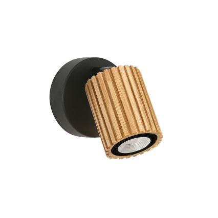 Brilagi - Faretto da parete MODERN WOOD 1xGU10/8W/230V in legno/nero