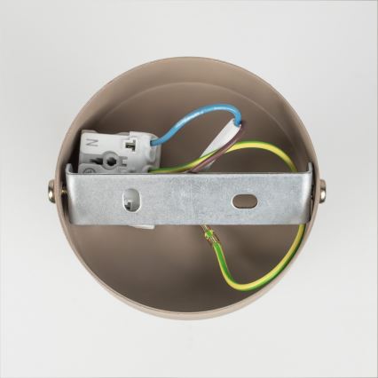 Brilagi - Faretto da parete POKER 1xGU10/25W/230V beige/oro