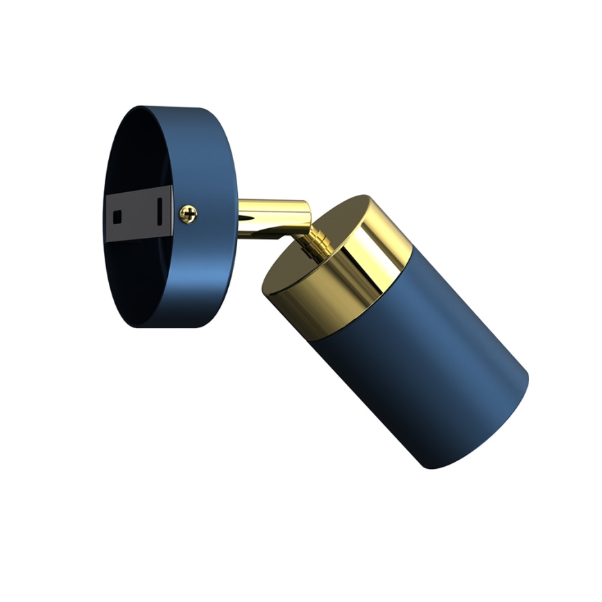 Brilagi - Faretto da parete POKER 1xGU10/25W/230V blu/oro