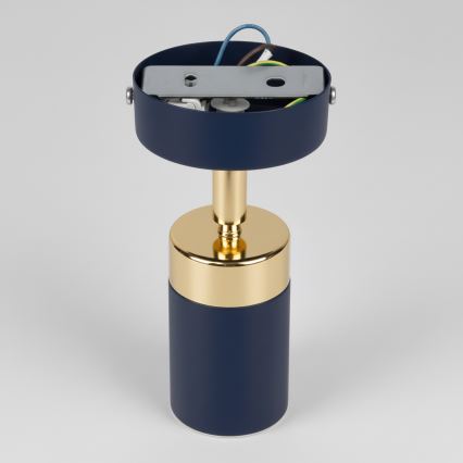 Brilagi - Faretto da parete POKER 1xGU10/25W/230V blu/oro