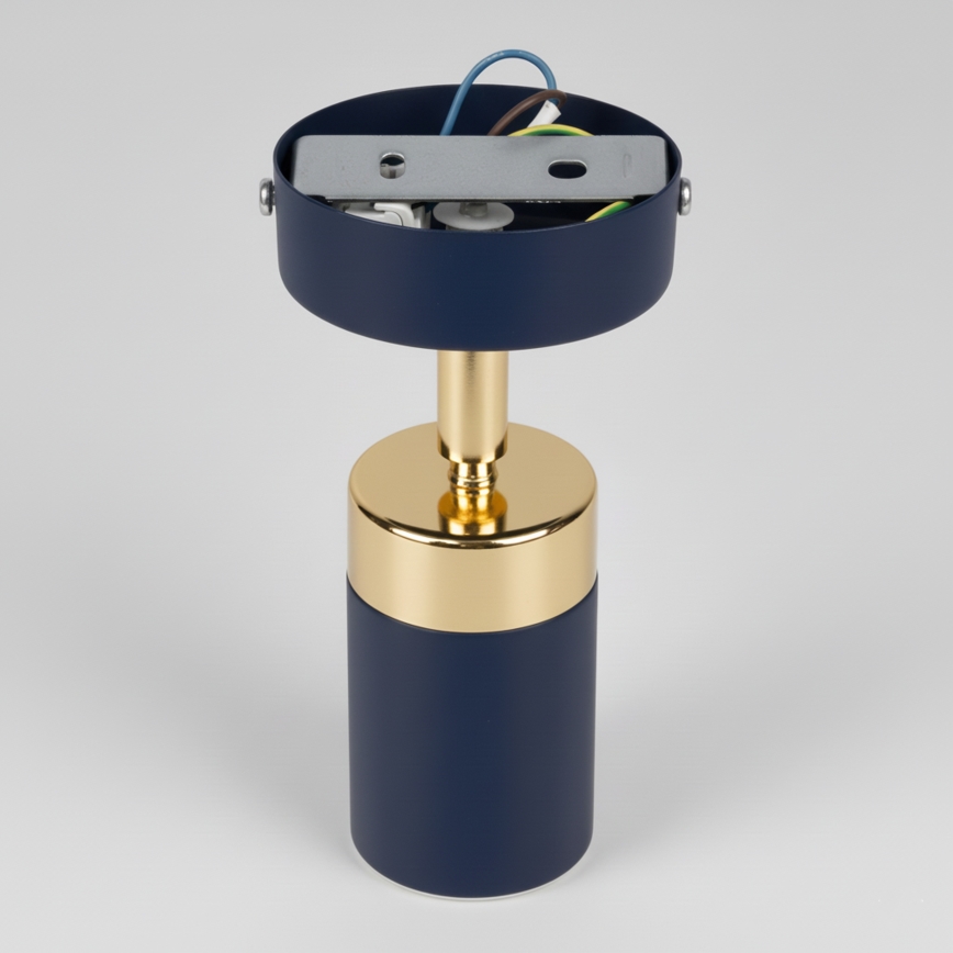 Brilagi - Faretto da parete POKER 1xGU10/25W/230V blu/oro