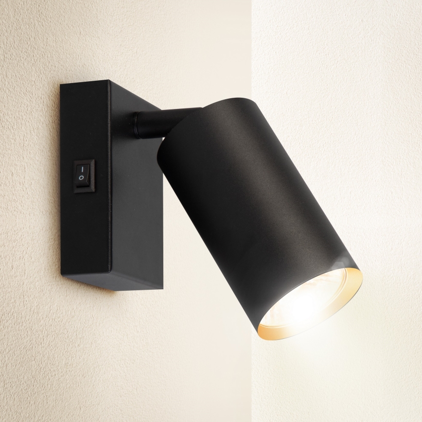 Brilagi - Faretto da parete SELE 1xGU10/30W/230V nero/oro