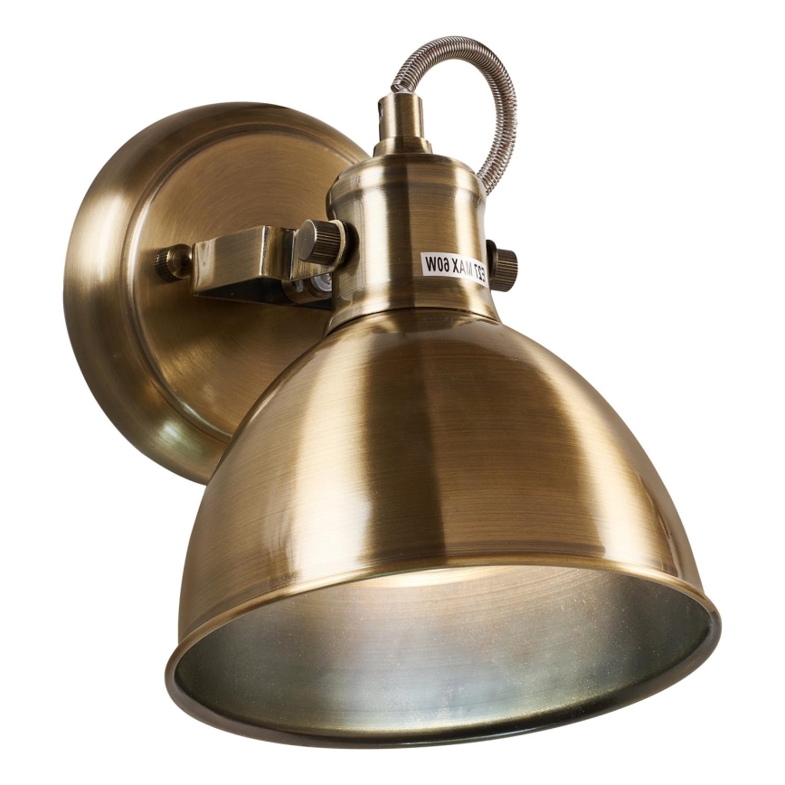 Brilagi - Faretto da parete TECHNO 1xE27/60W/230V bronzo