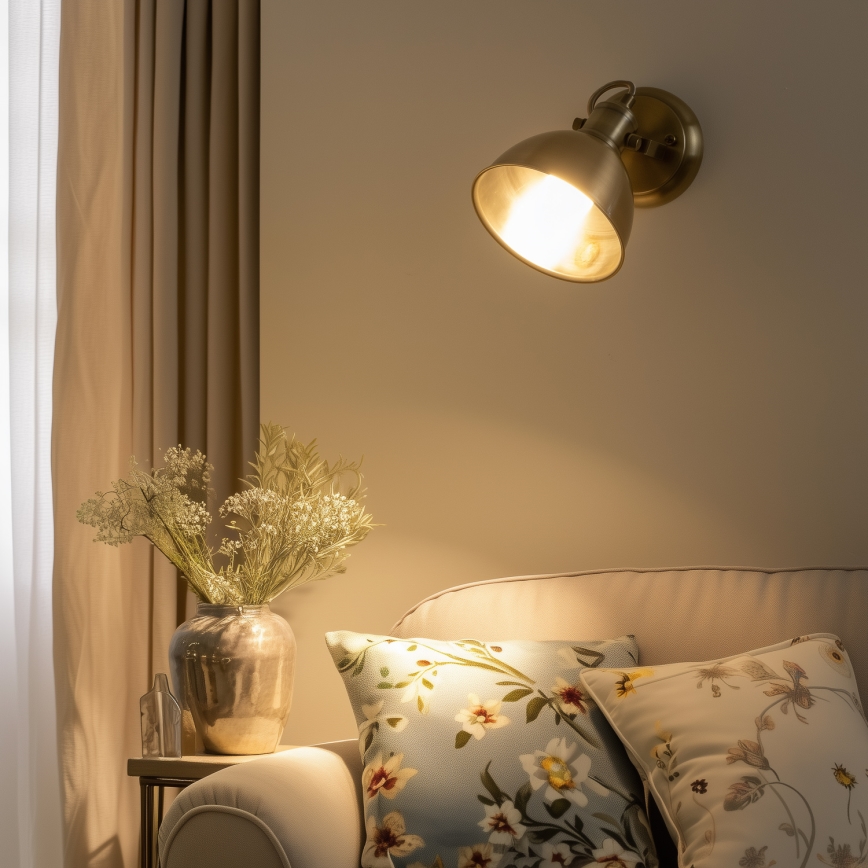 Brilagi - Faretto da parete TECHNO 1xE27/60W/230V bronzo