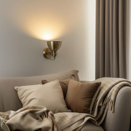 Brilagi - Faretto da parete TECHNO 1xE27/60W/230V bronzo