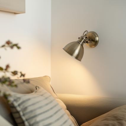 Brilagi - Faretto da parete TECHNO 1xE27/60W/230V bronzo