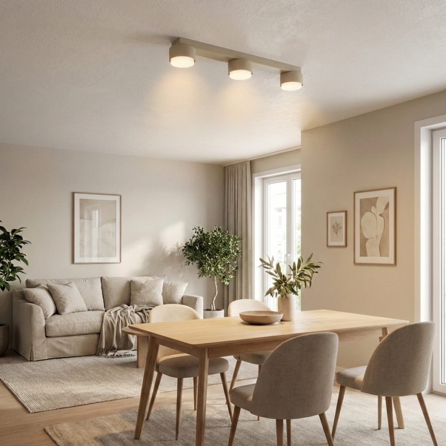 Brilagi - Faretto da soffitto MONO 3xGX53/12W/230V beige