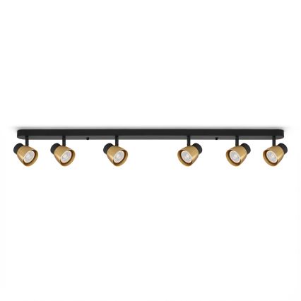 Brilagi - Faretto LED RGBW dimmerabile NUGGET 6xGU10/6,5W/230V 2700-6500K Wi-Fi nero/oro
