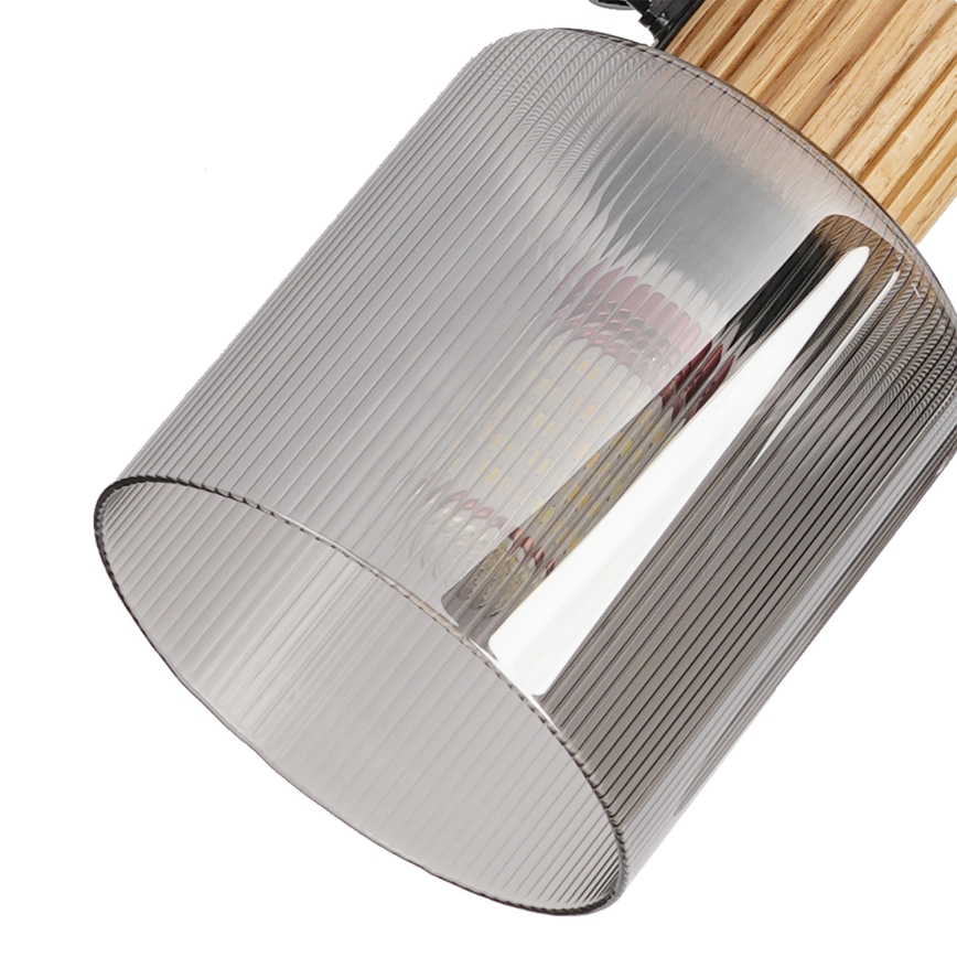 Brilagi - Faretto HYGGE 2xE14/15W/230V legno/fumé