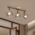 BRILAGI - Faretto HYGGE 3xE14/15W/230V legno/fumé