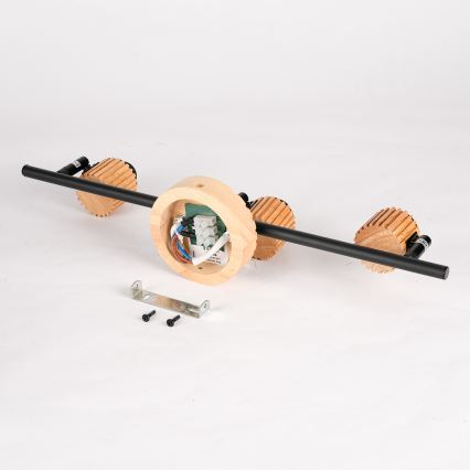 Brilagi - Faretto HYGGE 3xE14/15W/230V legno/fumé