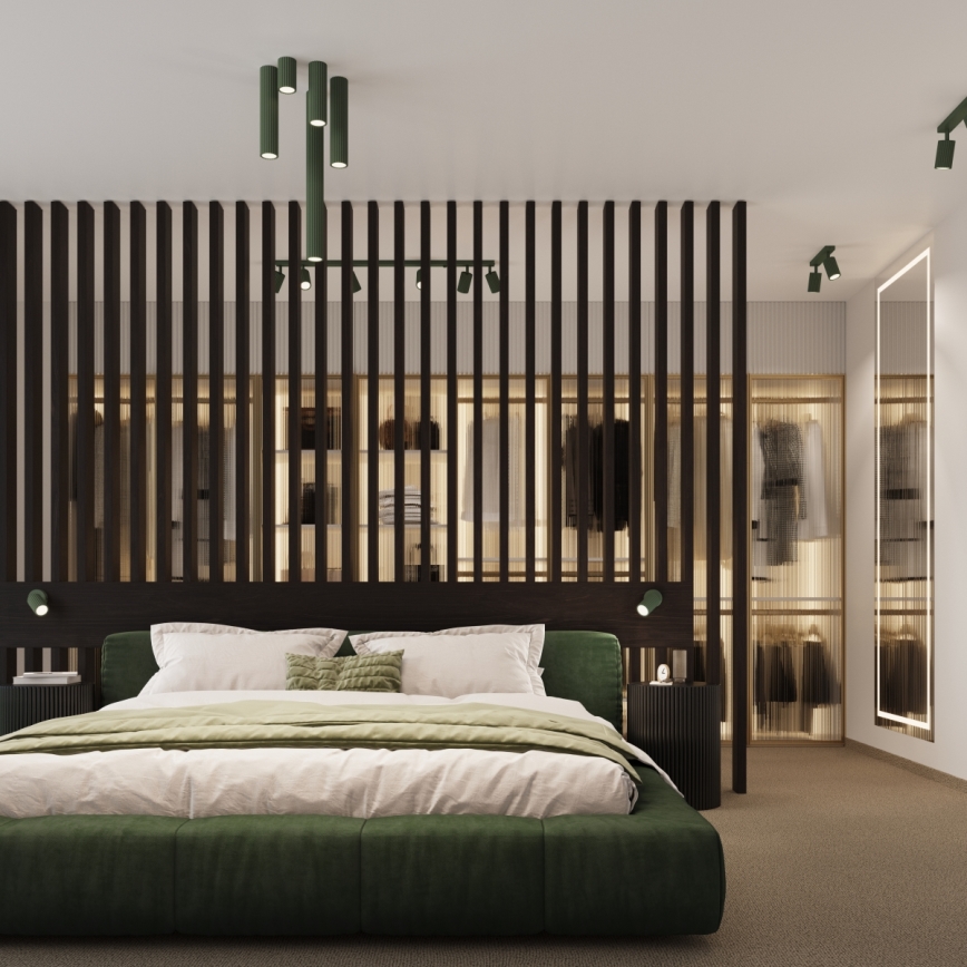 Brilagi - Faretto LED CRESTO 1xGU10/10W/230V 20 cm verde