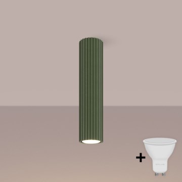 Brilagi - Faretto LED CRESTO 1xGU10/10W/230V 30 cm verde