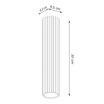 Brilagi - Faretto LED CRESTO 1xGU10/10W/230V 30 cm verde