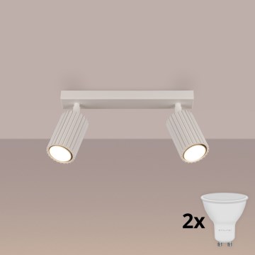 Brilagi - Faretto LED CRESTO 2xGU10/10W/230V crema