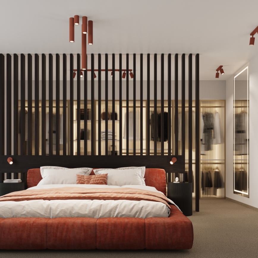 Brilagi - Faretto LED CRESTO 2xGU10/10W/230V rosso