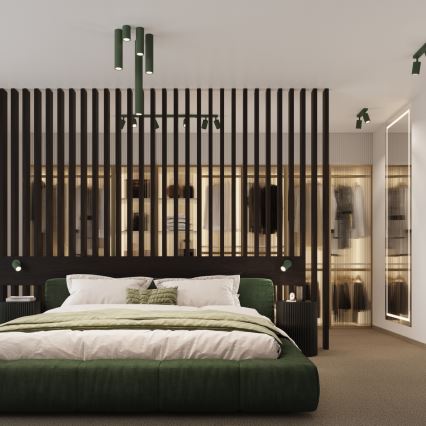 Brilagi - Faretto LED CRESTO 2xGU10/10W/230V verde