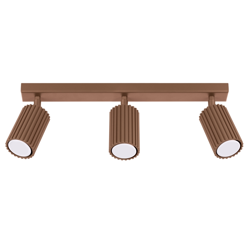 Brilagi - Faretto LED CRESTO 3xGU10/10W/230V marrone