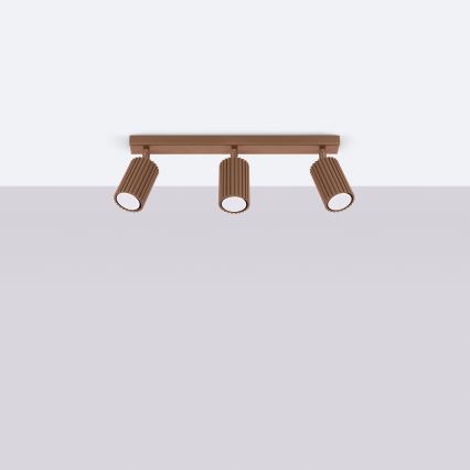 Brilagi - Faretto LED CRESTO 3xGU10/10W/230V marrone