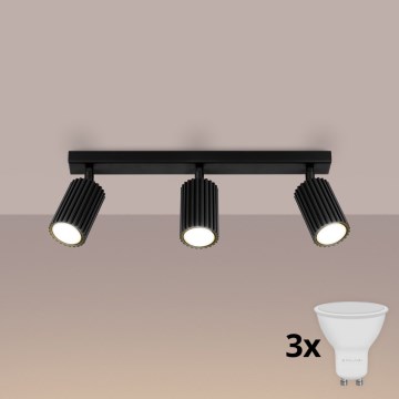 Brilagi - Faretto LED CRESTO 3xGU10/10W/230V nero