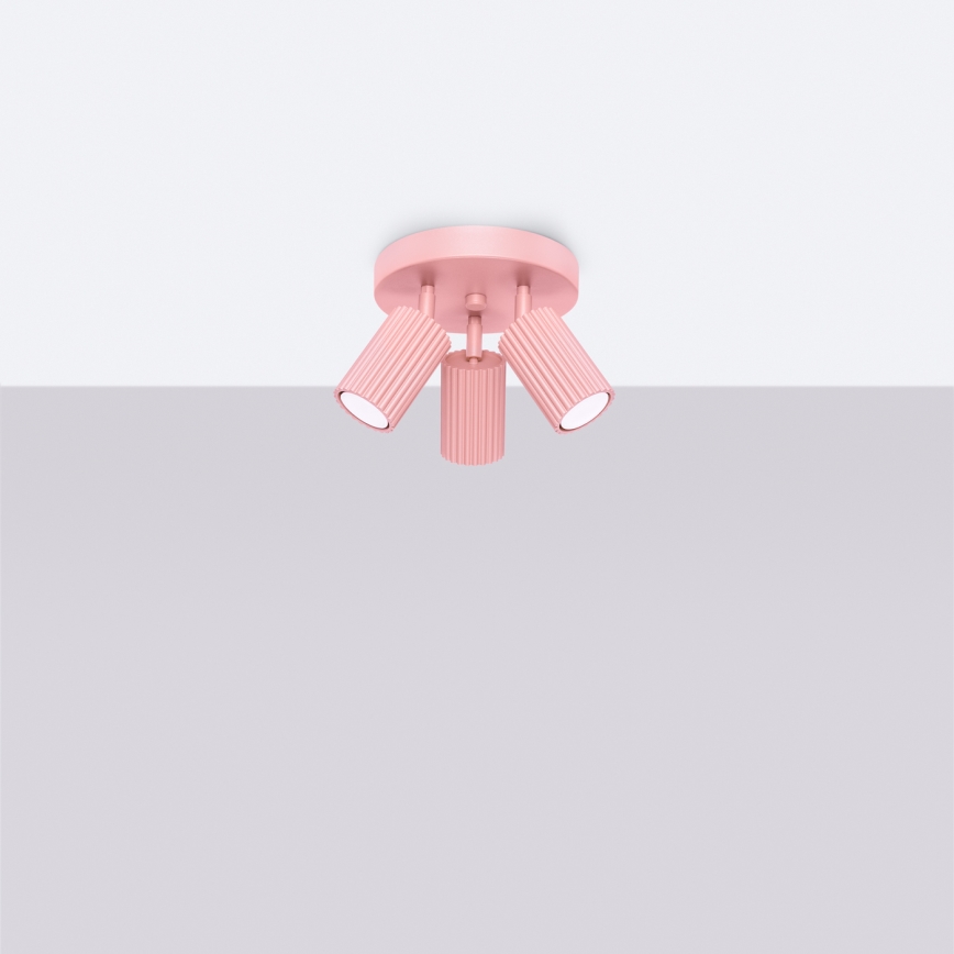 Brilagi - Faretto LED CRESTO 3xGU10/10W/230V rosa