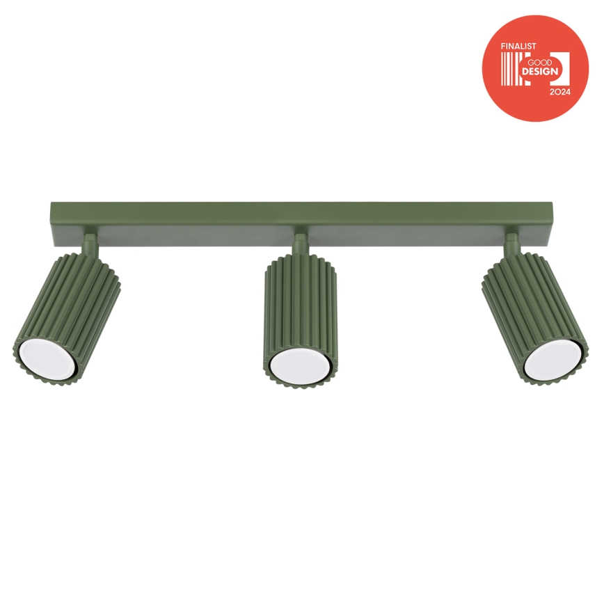 Brilagi - Faretto LED CRESTO 3xGU10/10W/230V verde