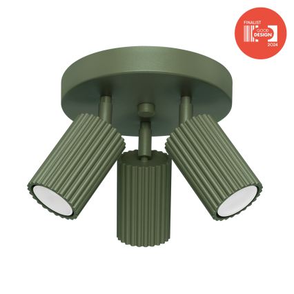 Brilagi - Faretto LED CRESTO 3xGU10/10W/230V verde