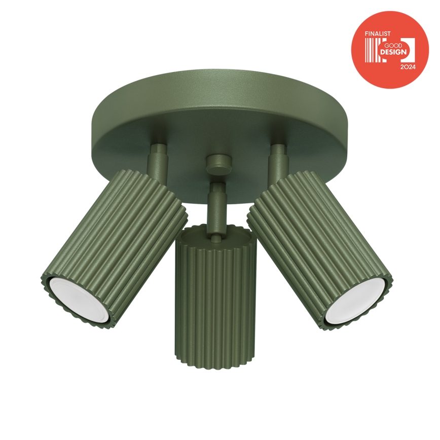 Brilagi - Faretto LED CRESTO 3xGU10/10W/230V verde
