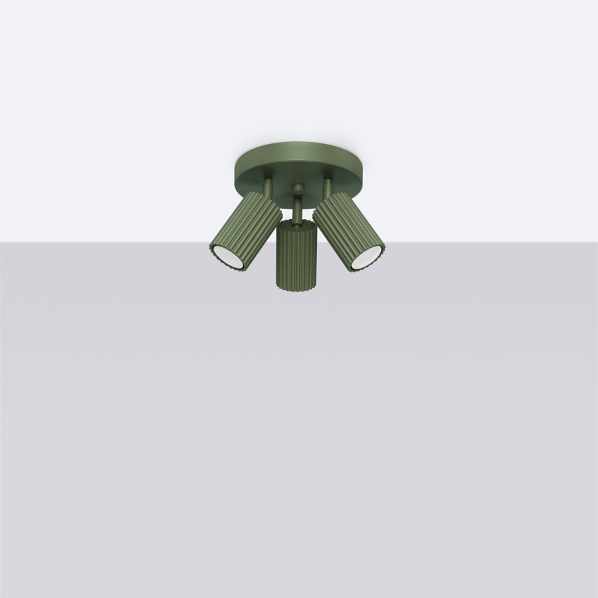 Brilagi - Faretto LED CRESTO 3xGU10/10W/230V verde