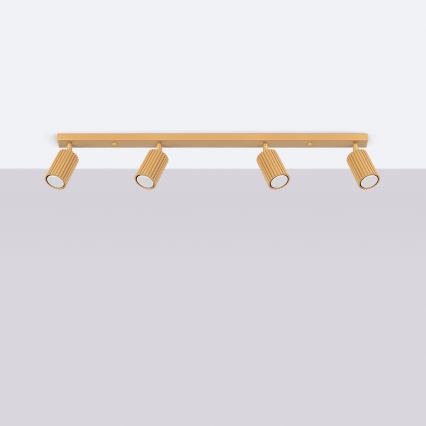 Brilagi - Faretto LED CRESTO 4x GU10/10W/230V dorato