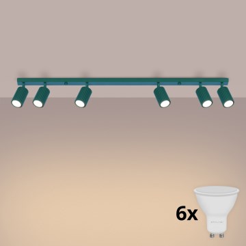 Brilagi - Faretto LED CRESTO 6xGU10/10W/230V turchese
