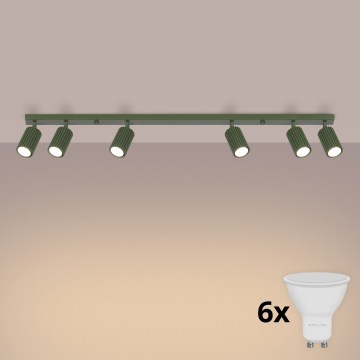 Brilagi - Faretto LED CRESTO 6xGU10/10W/230V verde