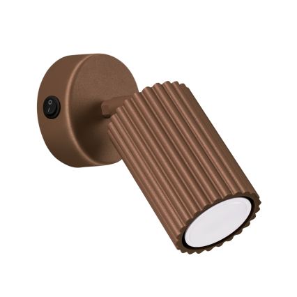 Brilagi - Faretto LED da parete CRESTO 1xGU10/10W/230V marrone