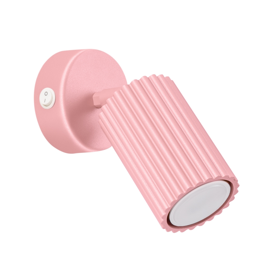 Brilagi - Faretto LED da parete CRESTO 1xGU10/10W/230V rosa
