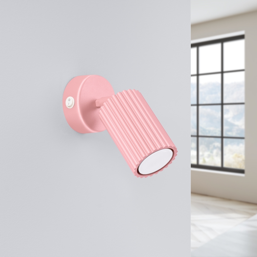 Brilagi - Faretto LED da parete CRESTO 1xGU10/10W/230V rosa