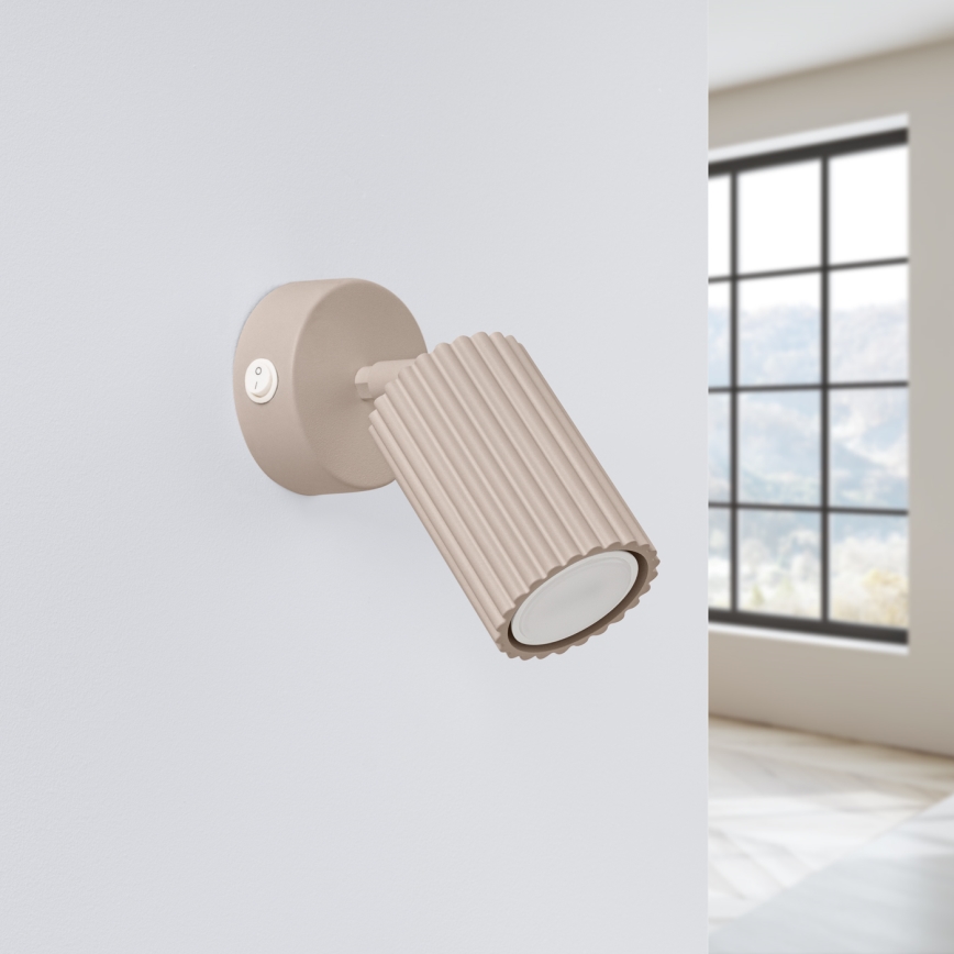 Brilagi - Faretto LED da parete CRESTO 1xGU10/10W/230V taupe