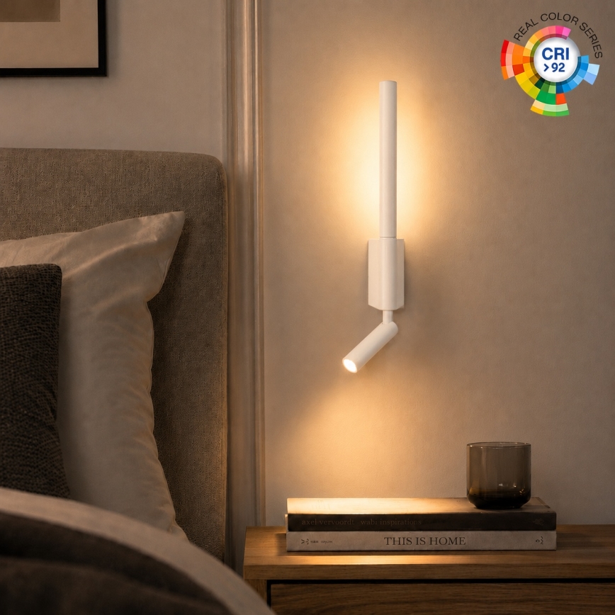Brilagi - Faretto LED da parete VIXON LED/3W/230V + LED/5W bianco CRI 90