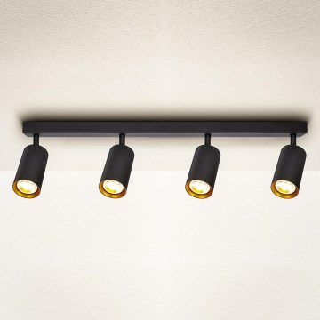 Brilagi - Faretto LED dimmerabile SELE 4xGU10/6,5W/230V 2700-6500K nero/oro