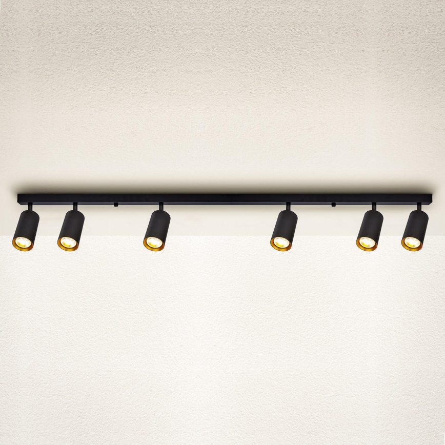 Brilagi - Faretto LED dimmerabile SELE 6xGU10/6,5W/230V 2700-6500K nero/oro
