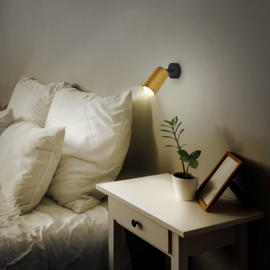 Brilagi - Faretto LED dimmerabile SELE GOLDEN 1xGU10/6,5W/230V 2700-6500K nero/oro