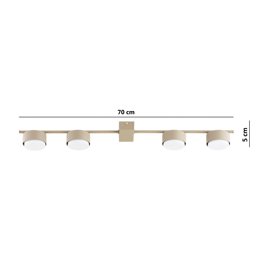 Brilagi - Faretto LED MONO 4xGX53/30W/230V beige