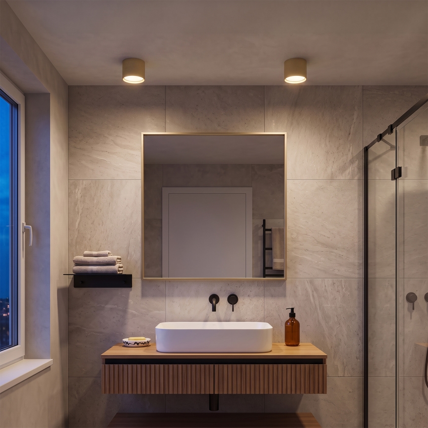 BRILAGI - Faretto LED da bagno SMOOTH 1xGX53/15W/230V 60x82 mm oro IP54