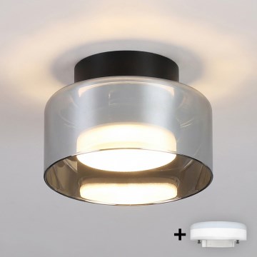 Brilagi - Faretto LED RGB+CCT dimmerabile AURA LUX 1xGX53/14W/230V 2700-6500K Wi-Fi Tuya nero/fumé