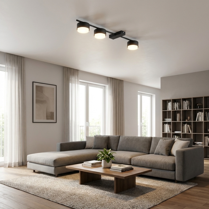 Brilagi - Faretto LED RGB+CCT dimmerabile MONO 3xGX53/14W/230V 2700-6500K Wi-Fi Tuya nero