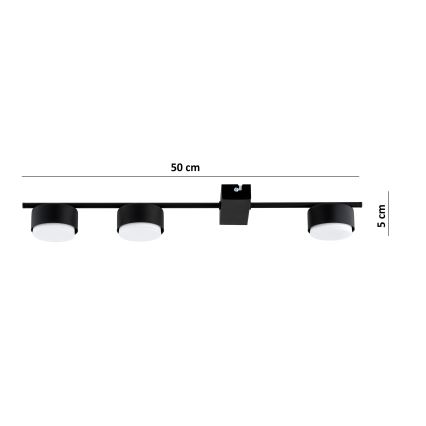 Brilagi - Faretto LED RGB+CCT dimmerabile MONO 3xGX53/14W/230V 2700-6500K Wi-Fi Tuya nero